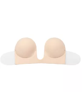 BYE-BRA - Trägerloser BH en U Beige Cup B