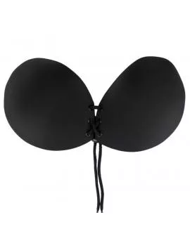 BYE-BRA - Trägerloser Lace-It Push-Up BH Schwarz Cup A