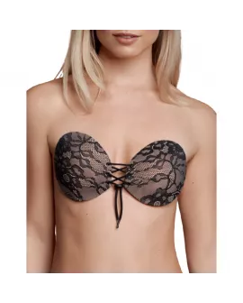 BYE-BRA - Verschlitzter Klebe-BH Bestickter Cup A