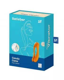 SATISFYER - CANDY CANE FINGERVIBRATOR ORANGE