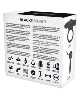 BLACK&SILVER - CAMERON COCKRING-UHR MIT FERNBEDIENUNG