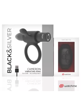 BLACK&SILVER - CAMERON COCKRING-UHR MIT FERNBEDIENUNG