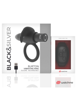 BLACK&SILVER - BURTON COCKRING-UHR MIT FERNBEDIENUNG