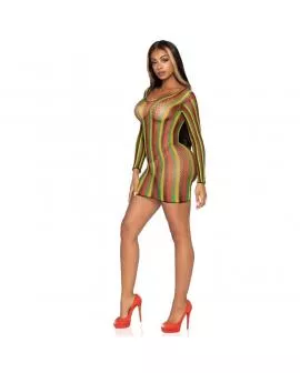 LEG AVENUE - RASTA MINIKLEID EINE GRÖSSE