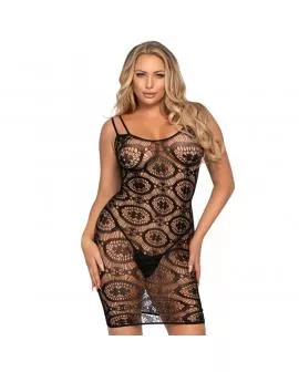 LEG AVENUE - DAISY CROCHET MINIKLEID, EINE GRÖSSE