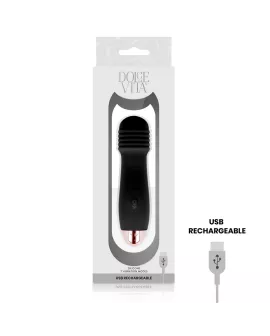 Dolce Vita Aufladbarer Vibrator Drei Schwarz - 7 Geschwindigkeiten
