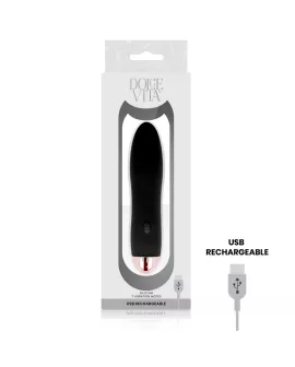 Dolce Vita Aufladbarer Vibrator Vier Schwarz - 7 Geschwindigkeiten