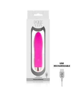 Dolce Vita Aufladbarer Vibrator Vier Rosa - 7 Geschwindigkeiten