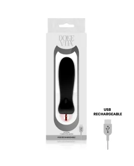 Dolce Vita - Aufladbarer Vibrator Fünf Schwarz - 7 Stufen