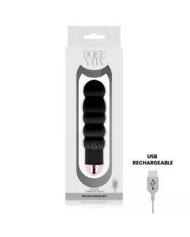 Dolce Vita - Sechs Vibrator Schwarz - 7 Geschwindigkeiten