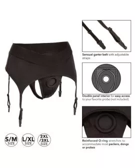 Calexotics - Boundless Tanga mit Garter S/M