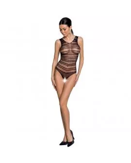 PASSION - WOMAN BS086 SCHWARZER BODYSTOCKING, EINE GRÖSSE
