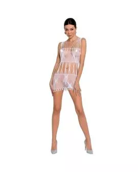 Passion Woman BS090 - Weißer Bodystocking Eine Größe