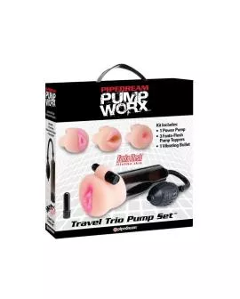 Pump Worx Travel Trio Pump Set - Kompaktes Erotik-Reiseset