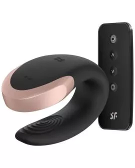 SATISFYER - DOUBLE LOVE LUXURY PARTNER VIBRATOR SCHWARZ