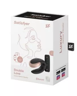 SATISFYER - DOUBLE LOVE LUXURY PARTNER VIBRATOR SCHWARZ