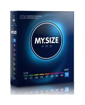 MY SIZE Pro Kondome 72 mm - 3 Einheiten