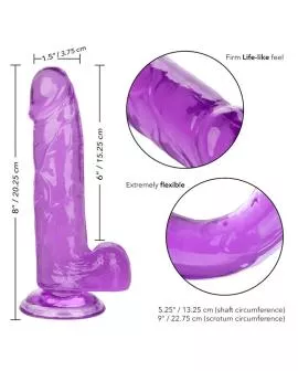 Calexotics - Größe Königin-Dildo Lila 15,3 cm