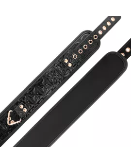 BEGME Black Edition - Premium Veganer Lederhalsband