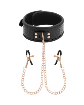 BEGME - Black Edition Halsband mit Nippelklemmen