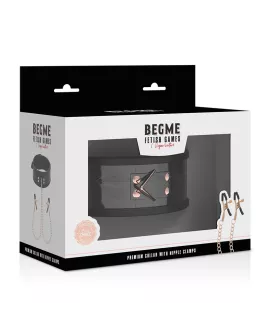 BEGME - Black Edition Halsband mit Nippelklemmen
