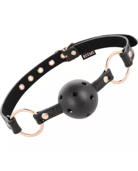 BEGME Black Edition Ballknebels - Veganes Leder