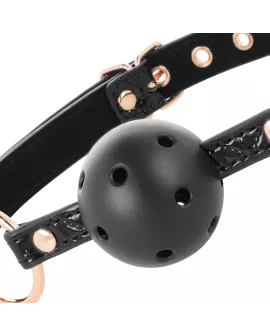 BEGME Black Edition Ballknebels - Veganes Leder