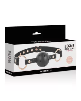 BEGME Black Edition Ballknebels - Veganes Leder