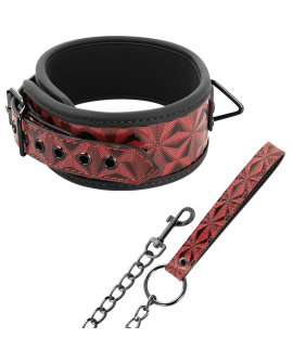 BEGME - Red Edition Vegan Lederhalsband mit Neoprenfutter