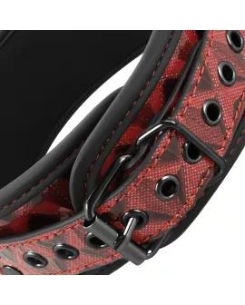 BEGME - Red Edition Vegan Lederhalsband mit Neoprenfutter
