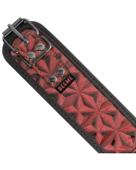 BEGME - Red Edition Vegan Lederhalsband mit Neoprenfutter