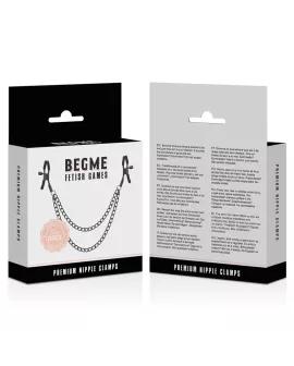 BEGME - Red Edition Nippelclips mit Kette