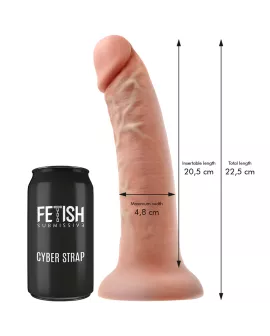 Fetish Submissive Cyber Strap - Harness mit Dildo-Fernbedienung