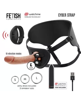 Fetish Submissive Cyber Strap - Harness mit Dildo-Fernbedienung