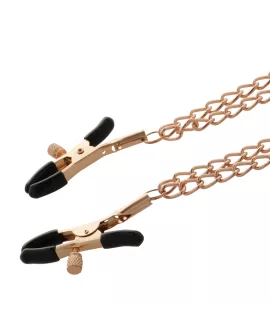 Coquette Chic Desire - Fantasy-Nippelclips aus Metall mit Kette