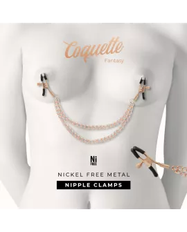 Coquette Chic Desire - Fantasy-Nippelclips aus Metall mit Kette