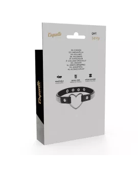 COQUETTE CHIC DESIRE - VEGANES LEDER-HALSBAND MIT HERZ