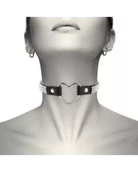 COQUETTE CHIC DESIRE - VEGANES LEDER-HALSBAND MIT HERZ