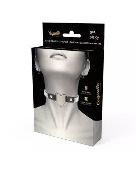 COQUETTE CHIC DESIRE - VEGANES LEDER-HALSBAND MIT HERZ