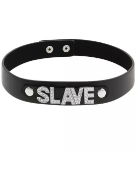 COQUETTE CHIC DESIRE - Sklaven-Halsband aus veganem Leder