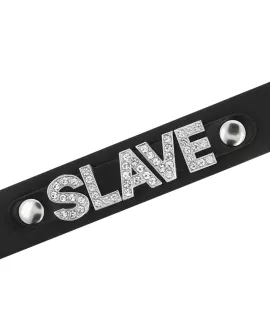 COQUETTE CHIC DESIRE - Sklaven-Halsband aus veganem Leder