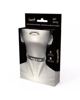 Coquette Chic Desire - Sexy veganes Leder-Halsband