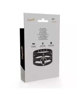 Coquette Chic Desire - Veganes Leder-Halsband Fetisch-Stil