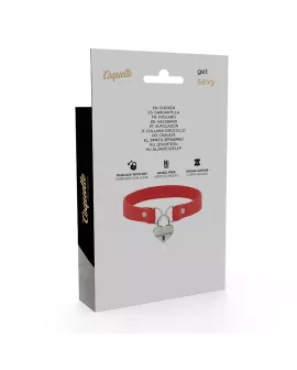Coquette Chic Desire - Rote Vegan-Leder-Halskette mit Herz-Schlüssel