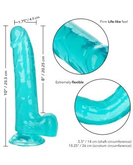 Calexotics - Größe Königin-Dildo Blau 20.3 cm