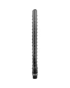 All Black - Geripptes Dusch-Anal-Silikon 27 cm