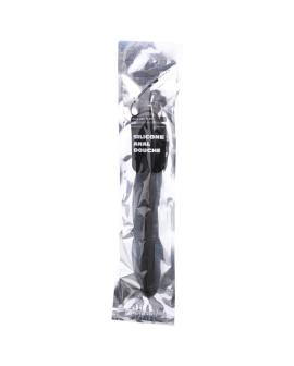 All Black - Geripptes Dusch-Anal-Silikon 27 cm