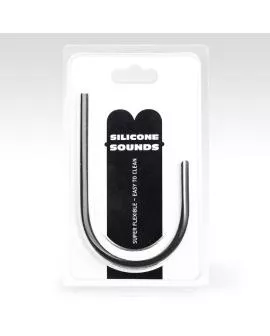 All Black - 8 mm Harnröhren-Sonde aus Silikon