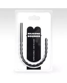 ALL BLACK - Silikon-Harnröhren-Sonde 6/8 mm