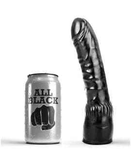 All Black - Realistischer Schwarzer Dildo 20 cm